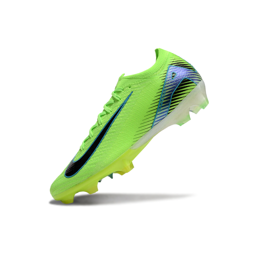 Chuteira Campo Nike Air Zoom Mercurial Vapor 16 Elite FG Verde e Azul