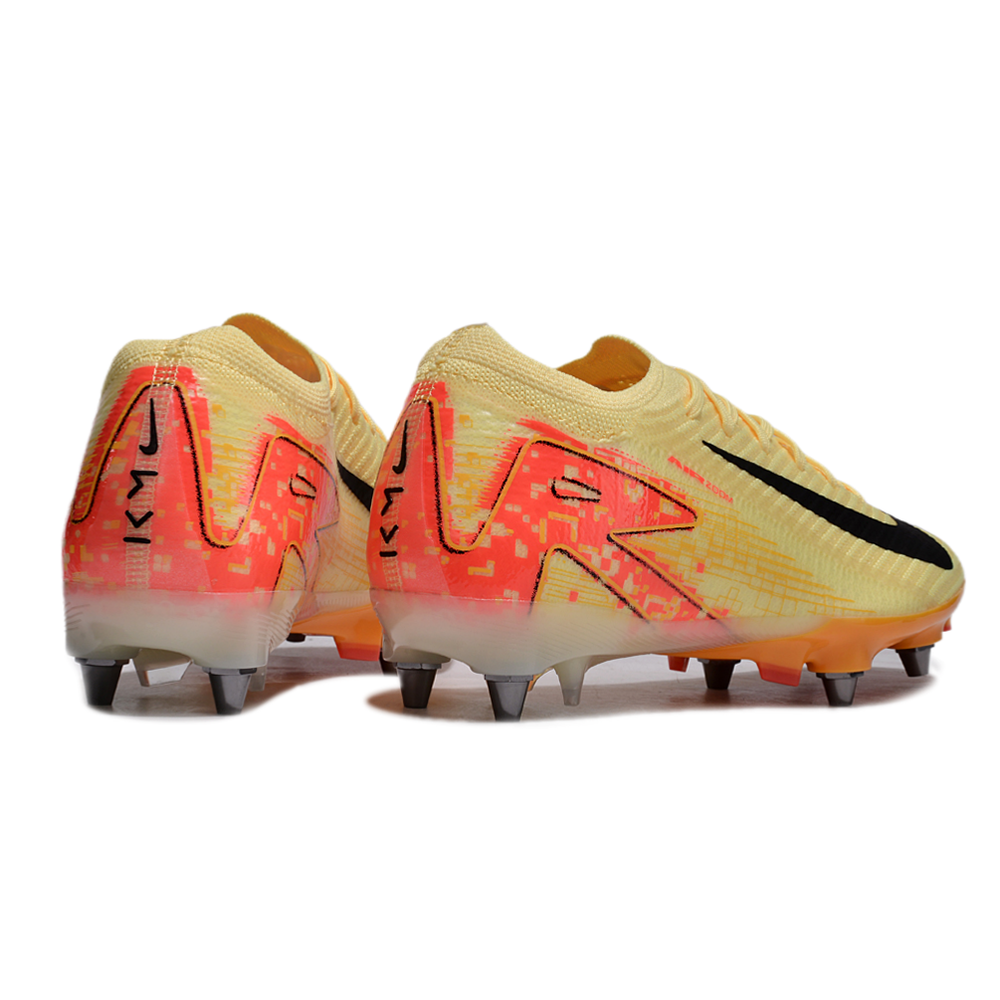 Chuteira Campo Nike Air Zoom Mercurial Vapor 16 Elite Trava Mista Amarelo e Laranja 