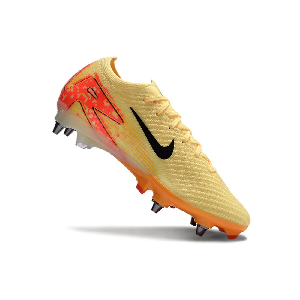 Chuteira Campo Nike Air Zoom Mercurial Vapor 16 Elite Trava Mista Amarelo e Laranja 