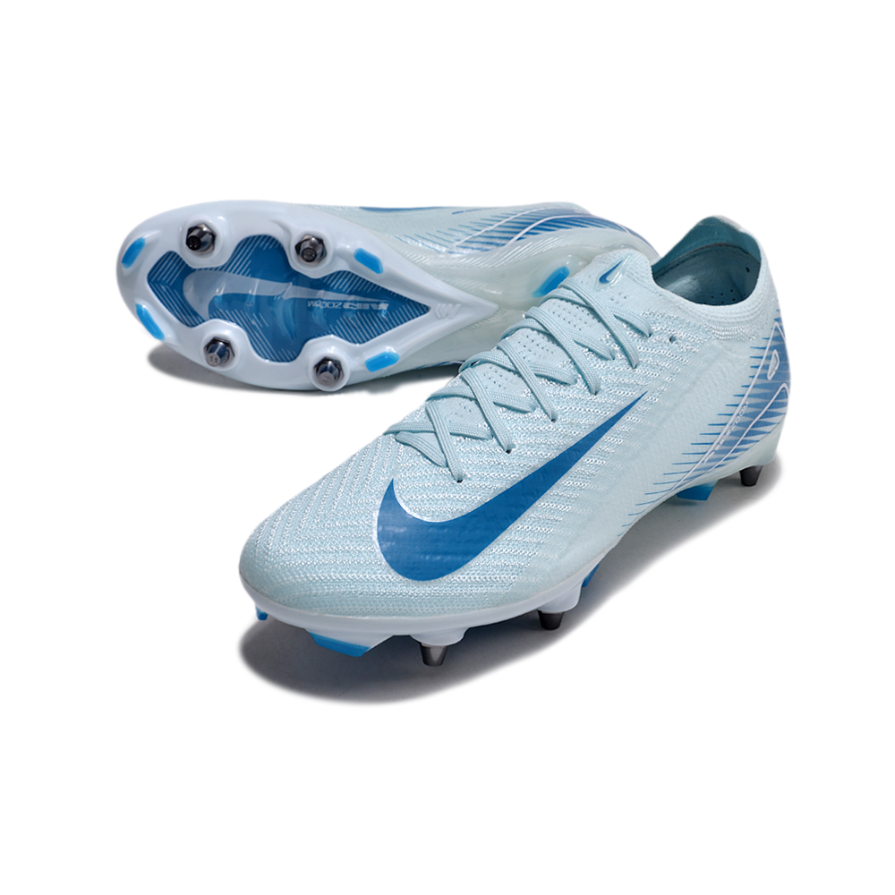 Chuteira Campo Nike Air Zoom Mercurial Vapor 16 Elite Trava Mista Azul 