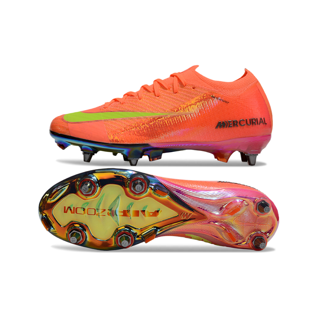Chuteira Campo Nike Air Zoom Mercurial Vapor 16 Elite Trava Mista Laranja 