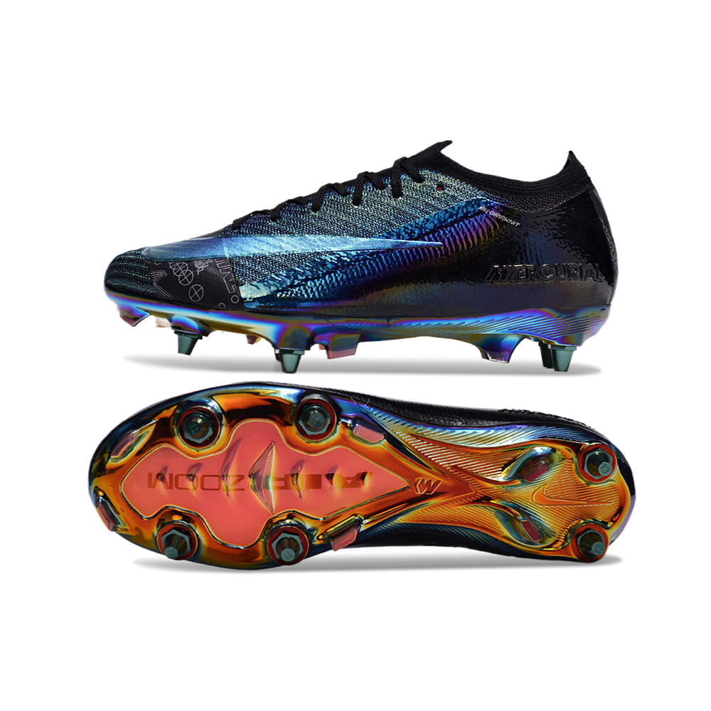 Chuteira Campo Nike Air Zoom Mercurial Vapor 16 Elite Trava Mista Preta 