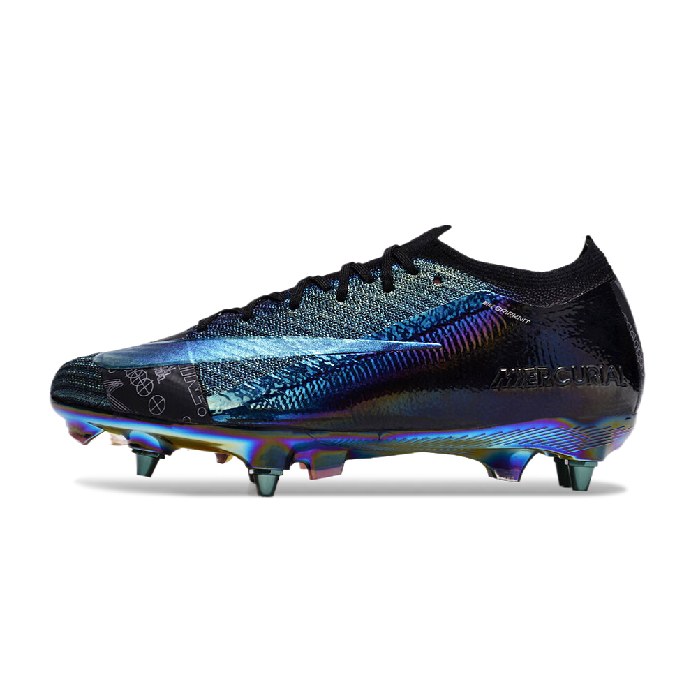 Chuteira Campo Nike Air Zoom Mercurial Vapor 16 Elite Trava Mista Preta 