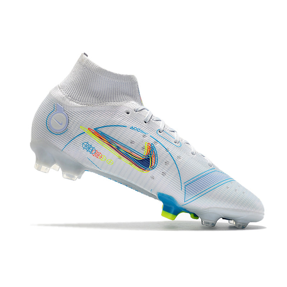 Chuteira Campo Nike Mercurial Superfly 8 Elite FG Branca 