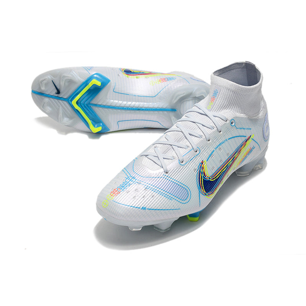 Chuteira Campo Nike Mercurial Superfly 8 Elite FG Branca 