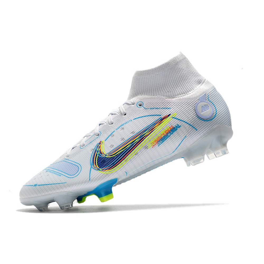 Chuteira Campo Nike Mercurial Superfly 8 Elite FG Branca 