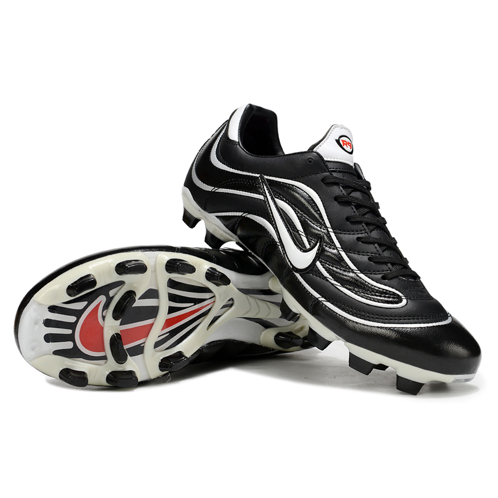 Chuteira Campo Nike Mercurial Vapor 1998 FG Preto e Branco