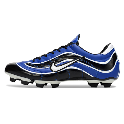 Chuteira Campo Nike Mercurial Vapor 1998 FG Preto, Azul e Branco
