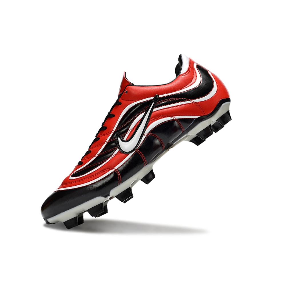 Chuteira Campo Nike Mercurial Vapor 1998 FG Preto, Vermelho e Branco