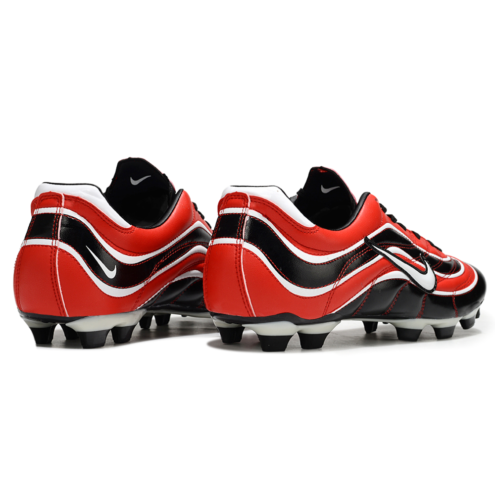 Chuteira Campo Nike Mercurial Vapor 1998 FG Preto, Vermelho e Branco