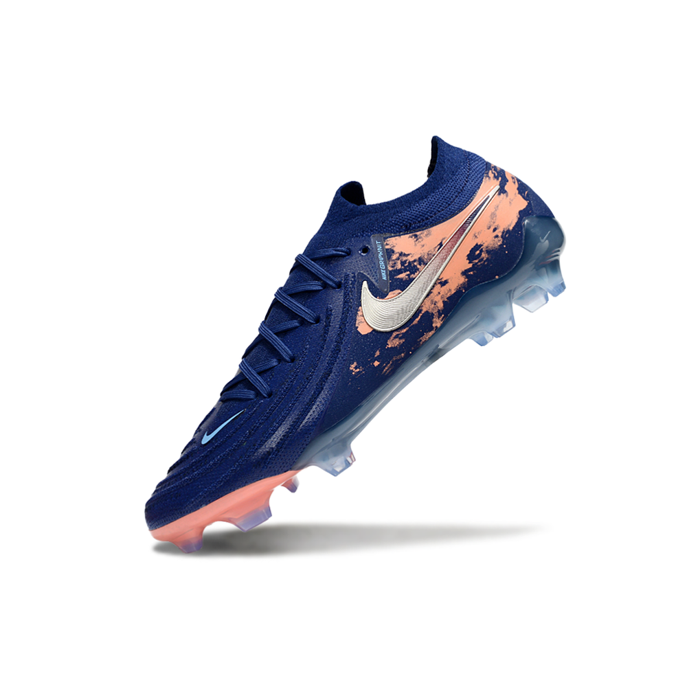 Chuteira Campo Nike Phantom GX 2 Elite FG Azul e Laranja