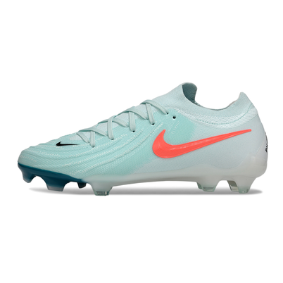 Chuteira Campo Nike Phantom GX 2 Elite FG Branca, Verde e Laranja 