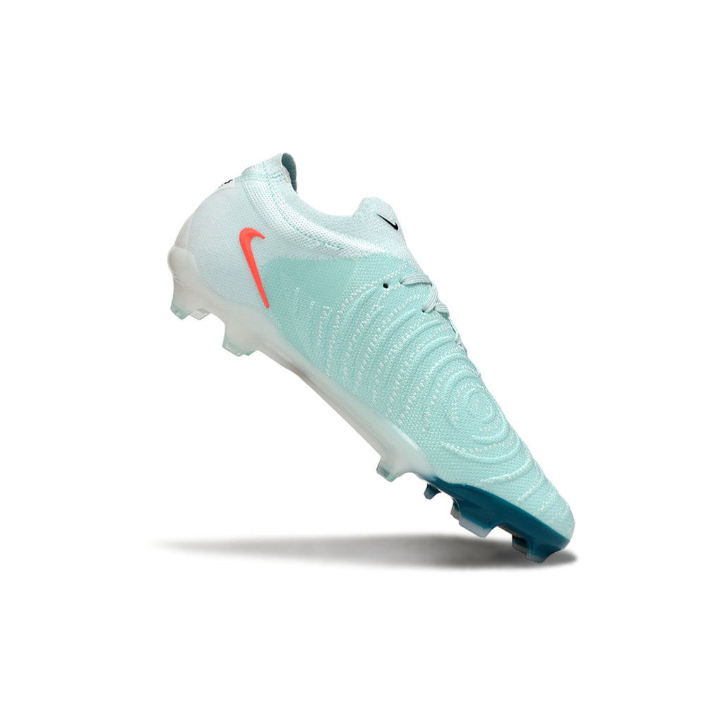 Chuteira Campo Nike Phantom GX 2 Elite FG Branca, Verde e Laranja 
