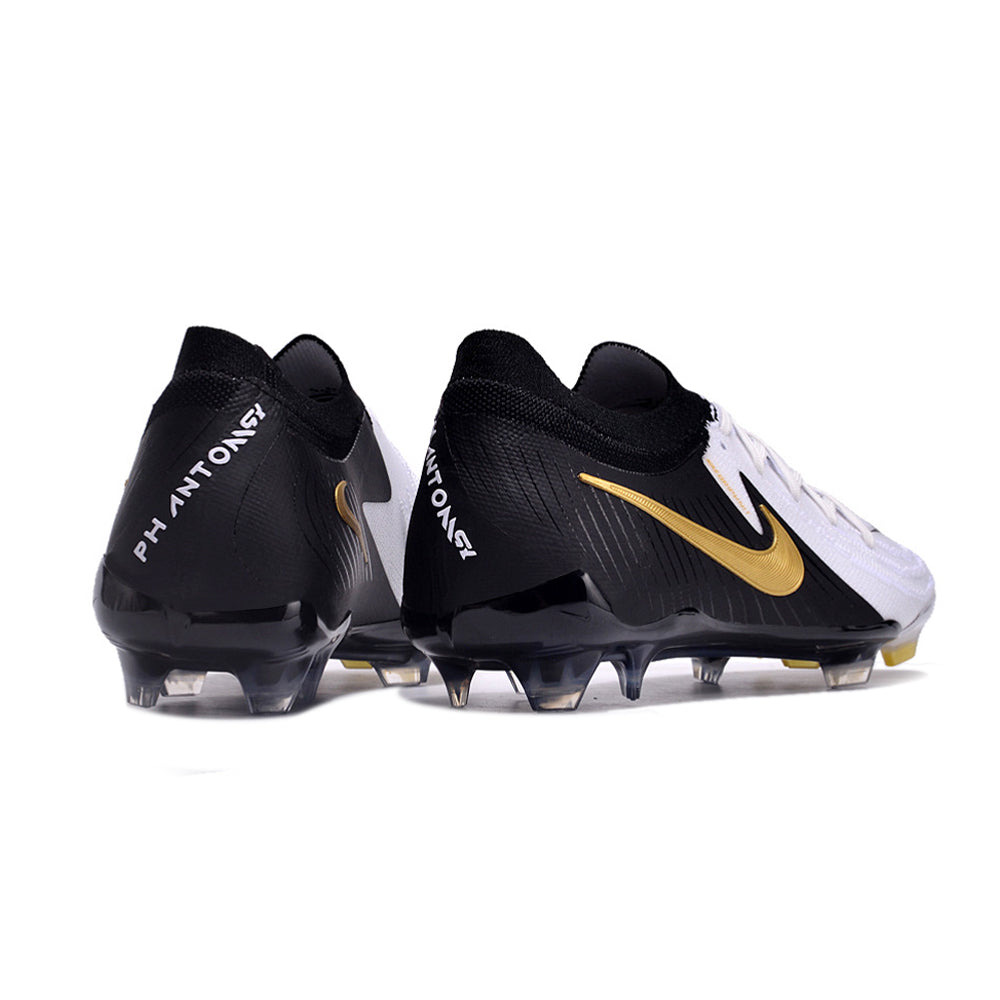 Chuteira Campo Nike Phantom GX 2 Elite FG Preta e Branca 