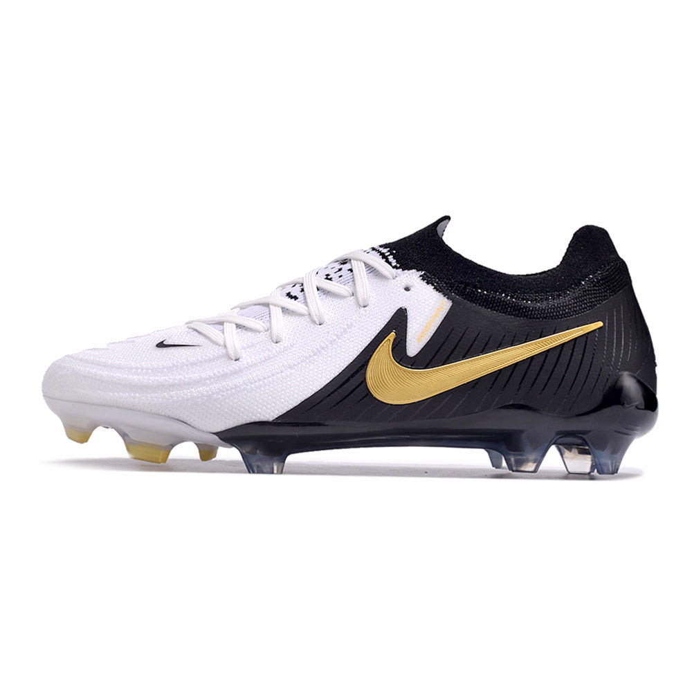 Chuteira Campo Nike Phantom GX 2 Elite FG Preta e Branca 