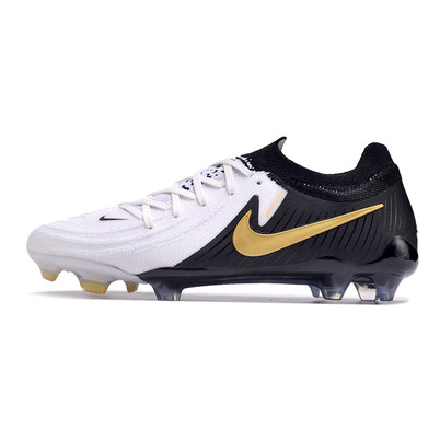 Chuteira Campo Nike Phantom GX 2 Elite FG Preta e Branca 