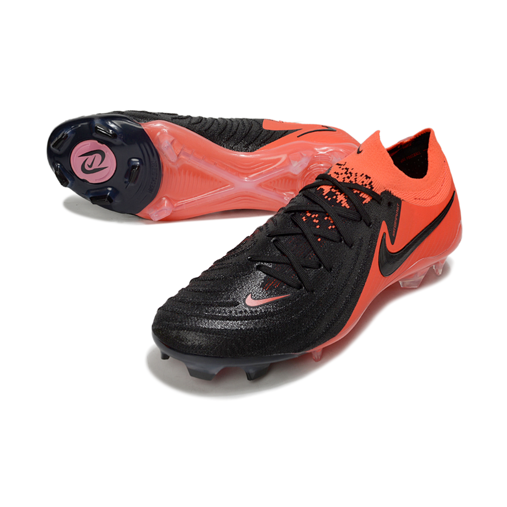 Chuteira Campo Nike Phantom GX 2 Elite FG Preta e Vermelha