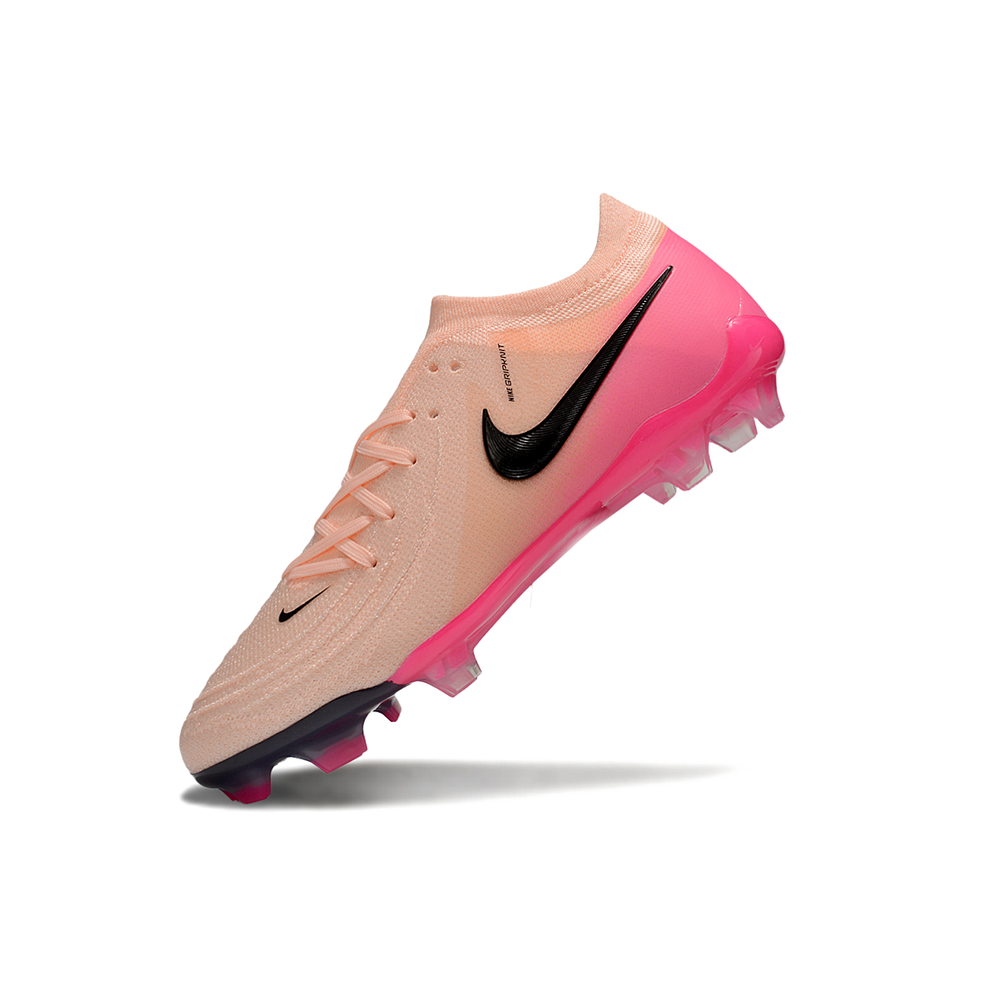 Chuteira Campo Nike Phantom GX 2 Elite FG Rosa e Preto 