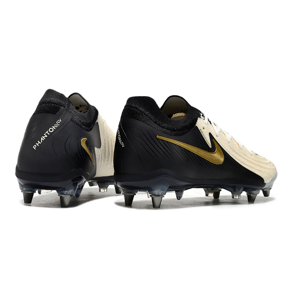 Chuteira Campo Nike Phantom GX 2 Elite Trava Mista Preto e Branco