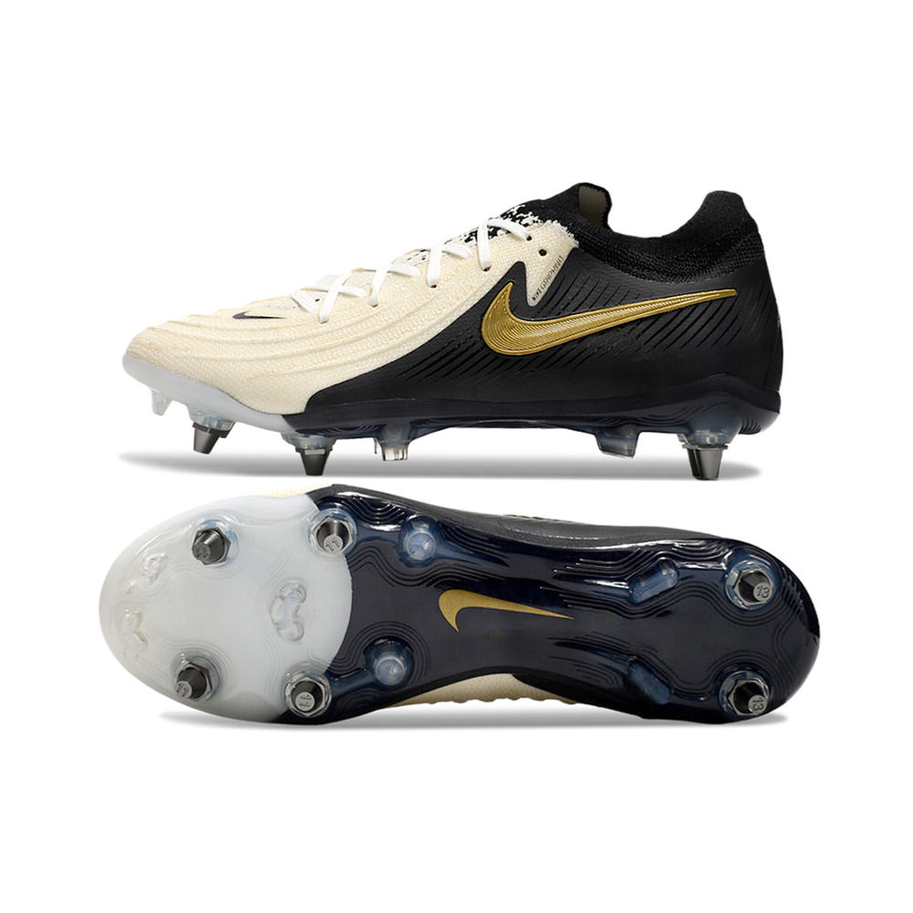 Chuteira Campo Nike Phantom GX 2 Elite Trava Mista Preto e Branco