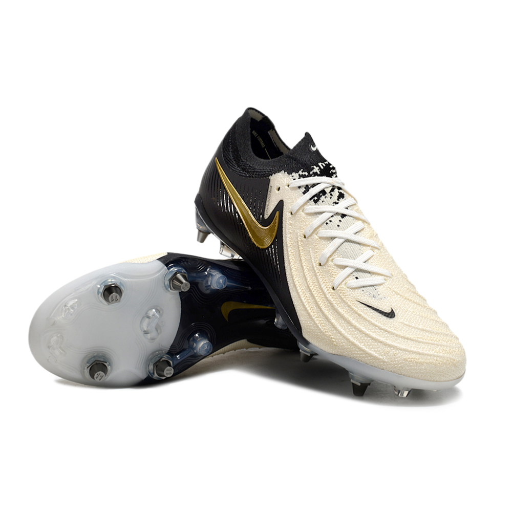 Chuteira Campo Nike Phantom GX 2 Elite Trava Mista Preto e Branco