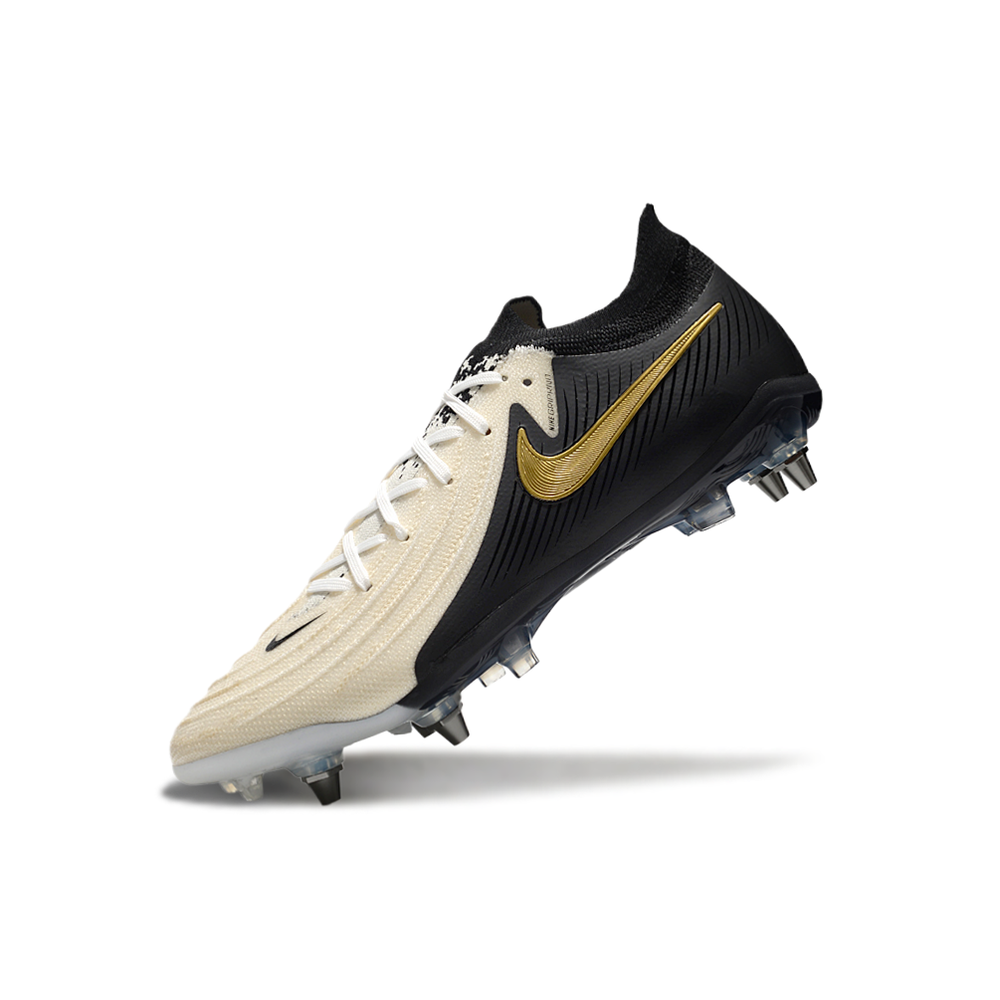 Chuteira Campo Nike Phantom GX 2 Elite Trava Mista Preto e Branco