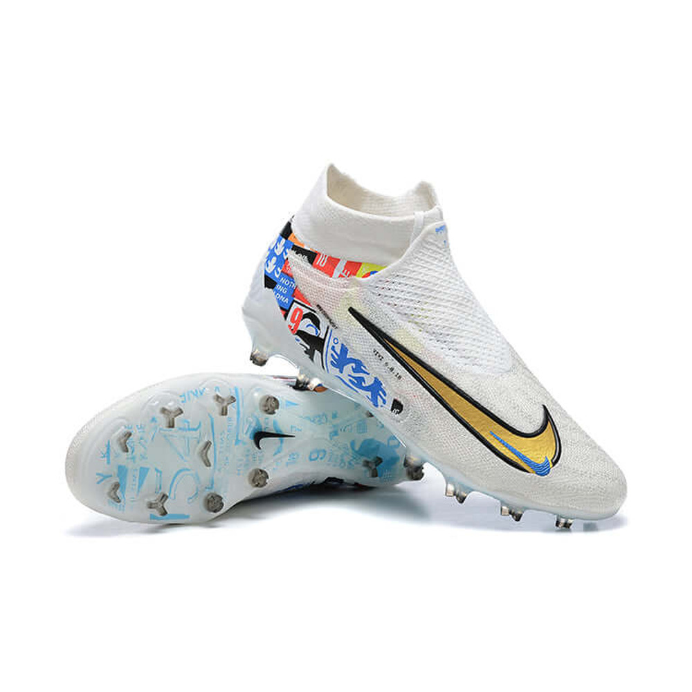 Chuteira Campo Nike Phantom GX DF Elite FG Branca 