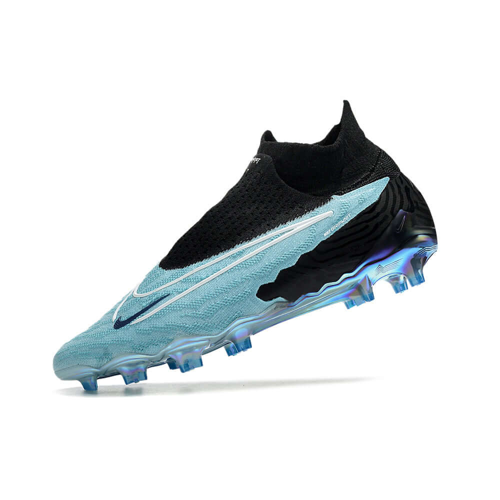 Chuteira Campo Nike Phantom GX DF Elite FG Preta e Azul