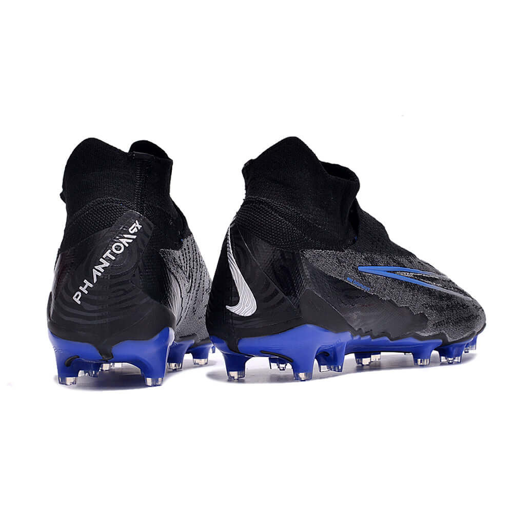 Chuteira Campo Nike Phantom GX DF Elite FG Preta e Azul 