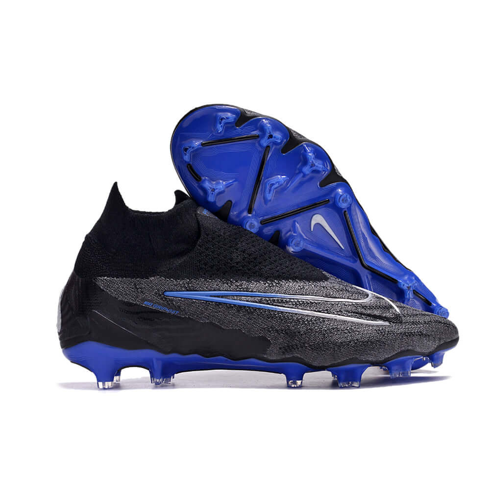 Chuteira Campo Nike Phantom GX DF Elite FG Preta e Azul 