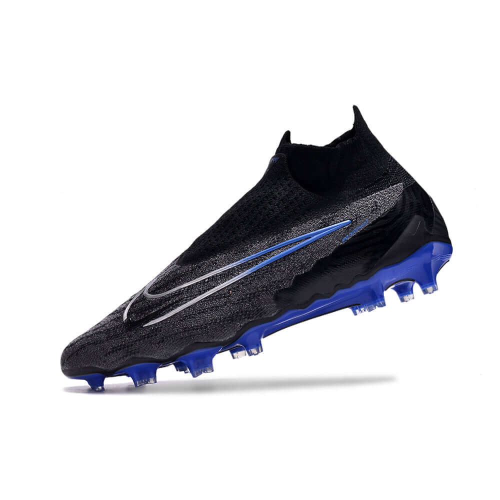 Chuteira Campo Nike Phantom GX DF Elite FG Preta e Azul 
