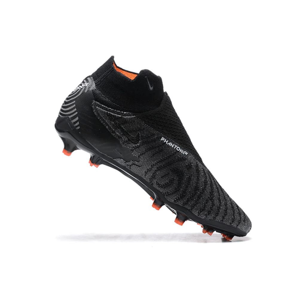 Chuteira Campo Nike Phantom GX DF Elite FG Preta e Laranja 