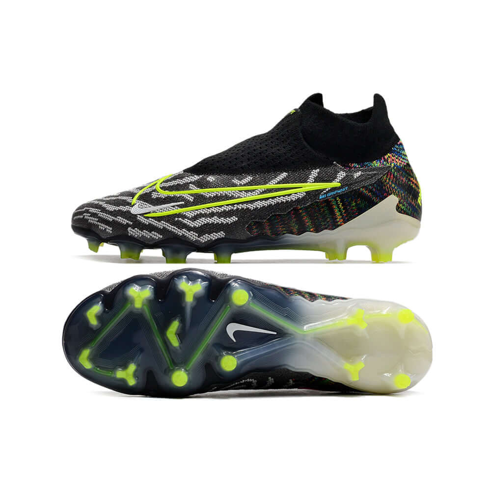 Chuteira Campo Nike Phantom GX DF Elite FG Preta e Verde 