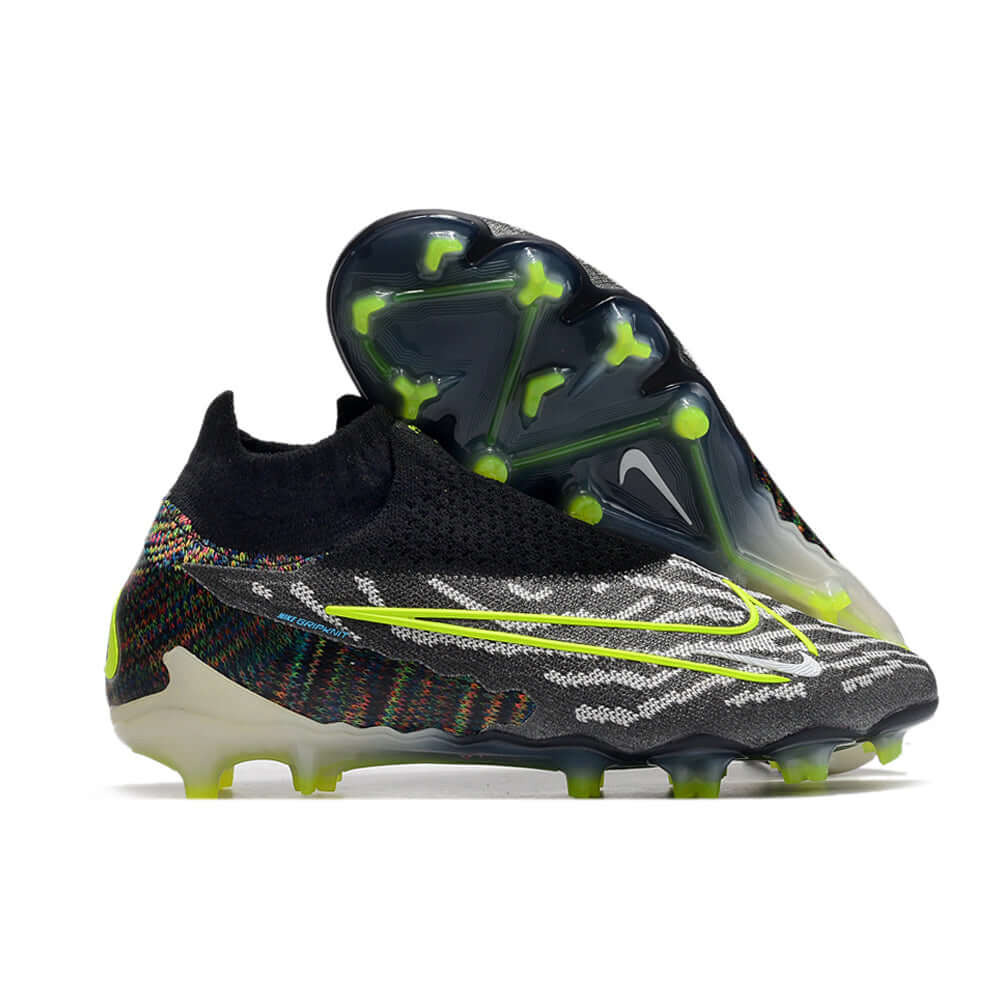 Chuteira Campo Nike Phantom GX DF Elite FG Preta e Verde 