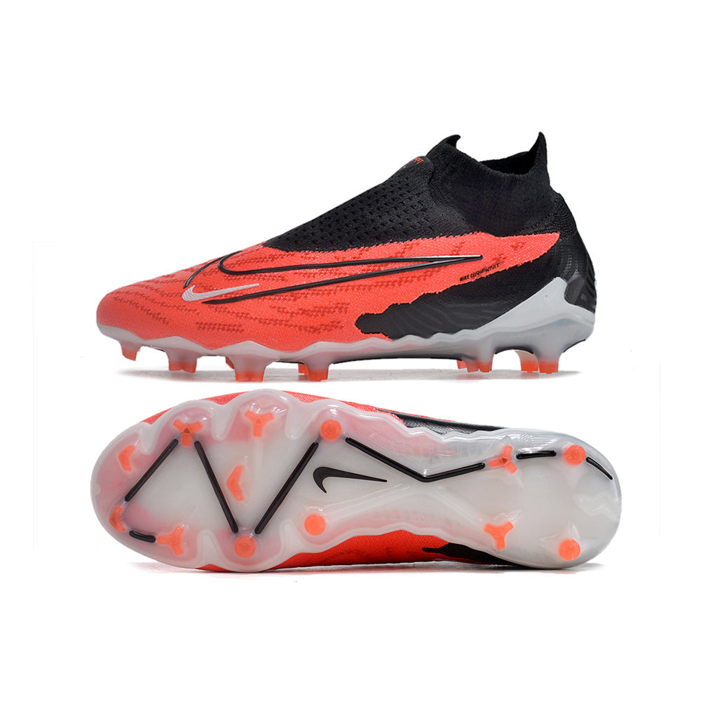 Chuteira Campo Nike Phantom GX DF Elite FG Preta e Vermelha 