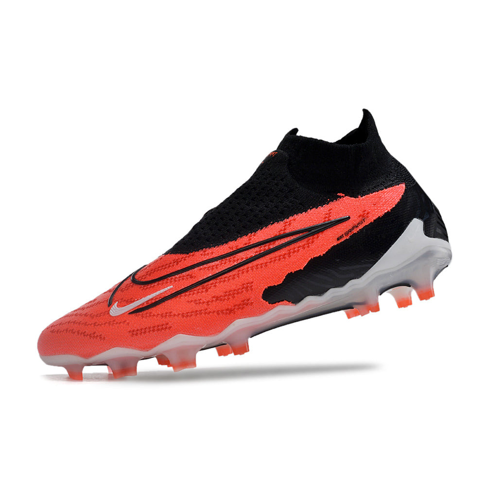 Chuteira Campo Nike Phantom GX DF Elite FG Preta e Vermelha 