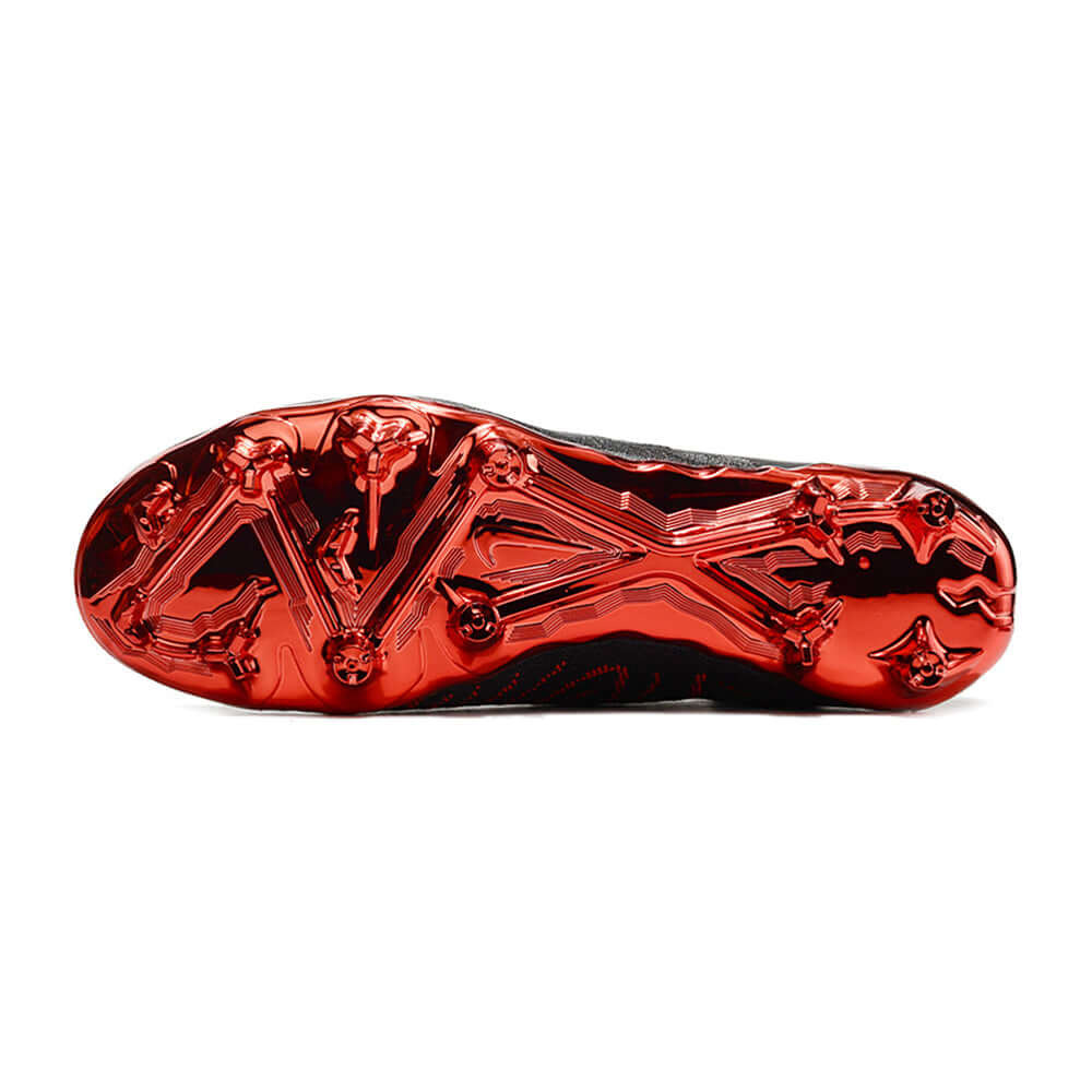 Chuteira Campo Nike Phantom GX DF Elite FG Preta e Vermelho