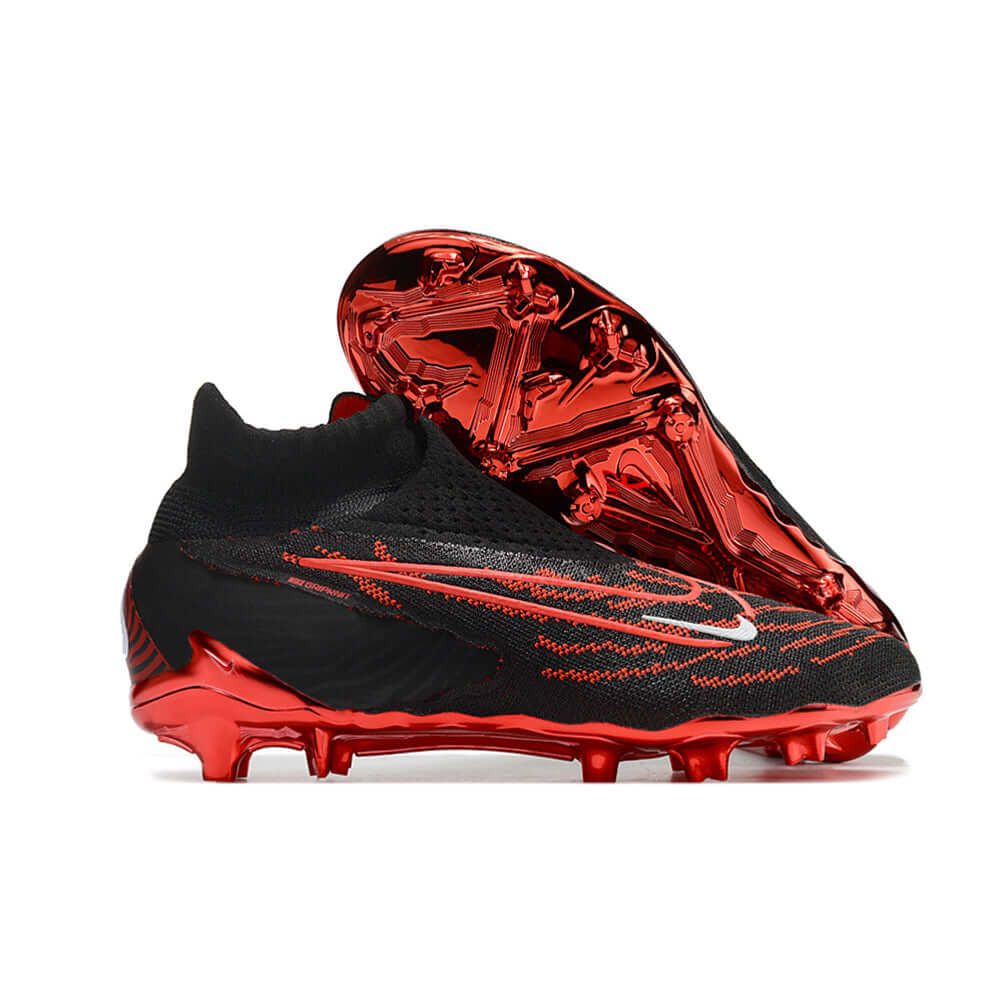 Chuteira Campo Nike Phantom GX DF Elite FG Preta e Vermelho