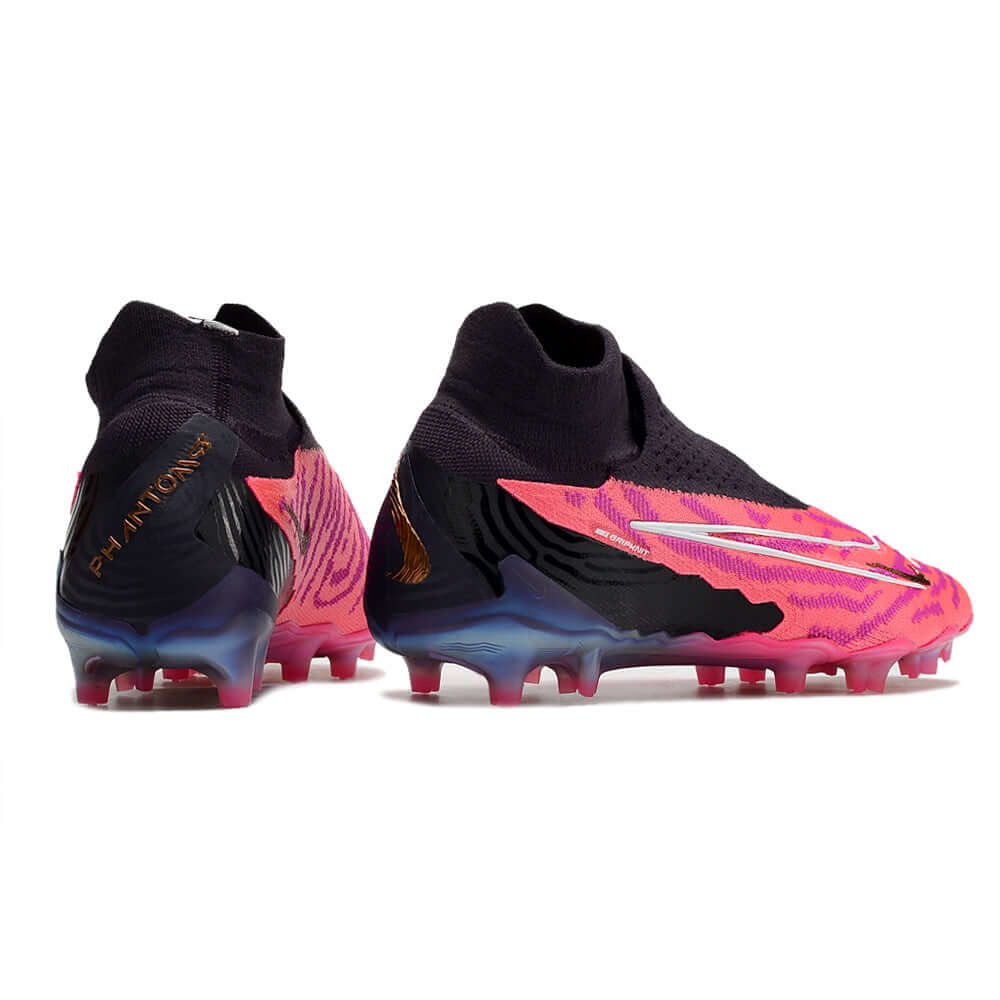 Chuteira Campo Nike Phantom GX DF Elite FG Rosa e Preta 