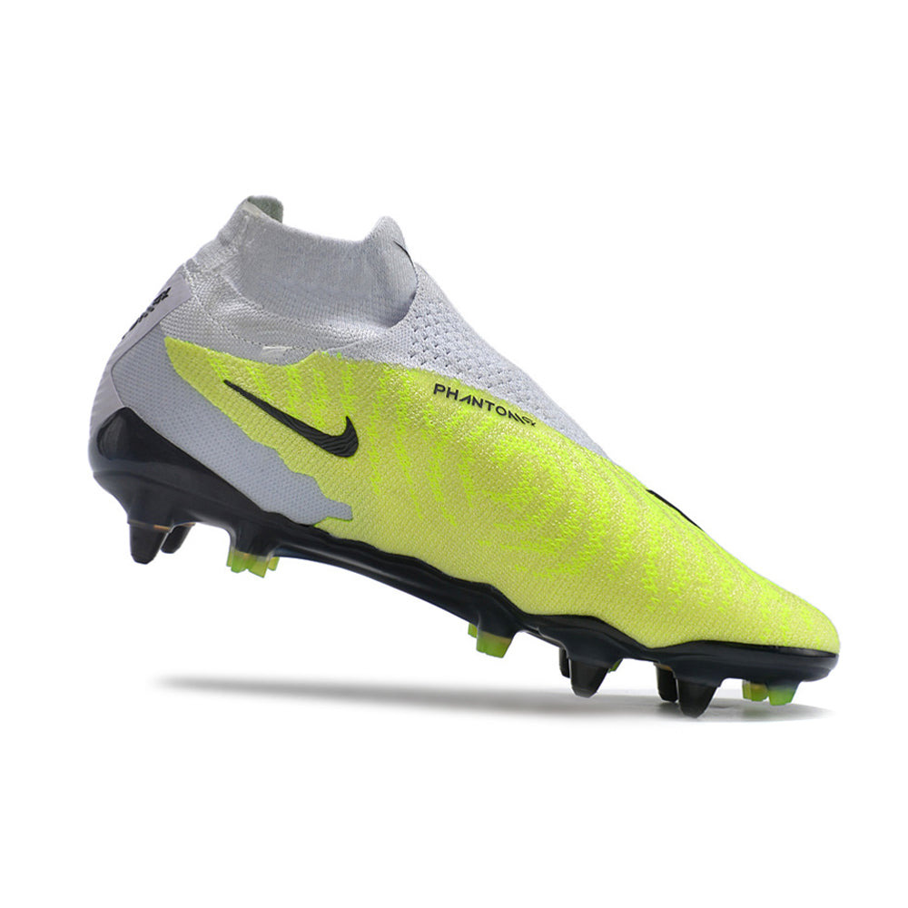 Chuteira Campo Nike Phantom GX DF Elite Ponta de Aluminio Cinza e Verde 