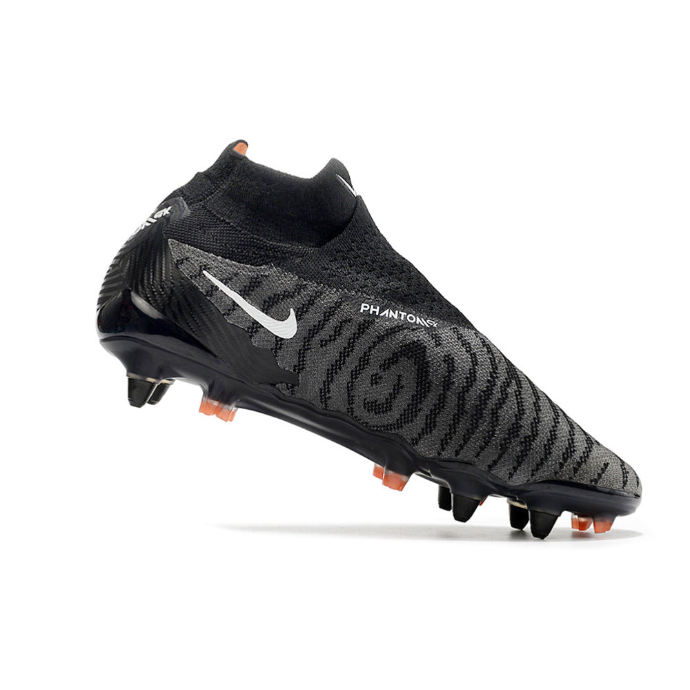 Chuteira Campo Nike Phantom GX DF Elite Ponta de Aluminio Preta e Laranja 