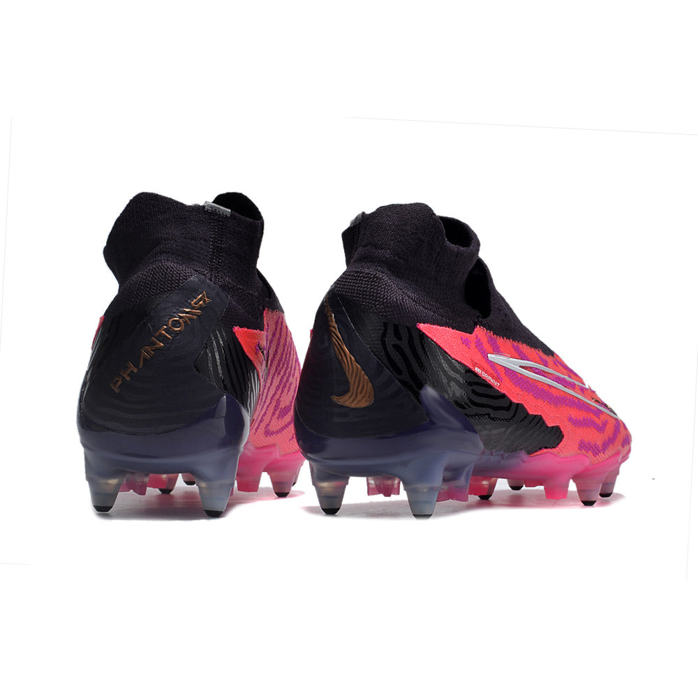 Chuteira Campo Nike Phantom GX DF Elite Ponta de Aluminio Preta e Rosa 