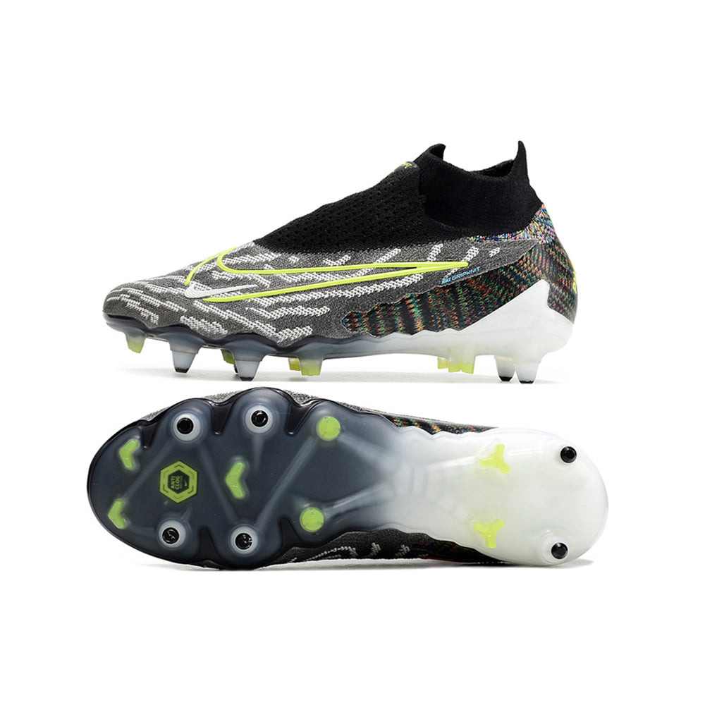 Chuteira Campo Nike Phantom GX DF Elite Ponta de Aluminio Preta e Verde 