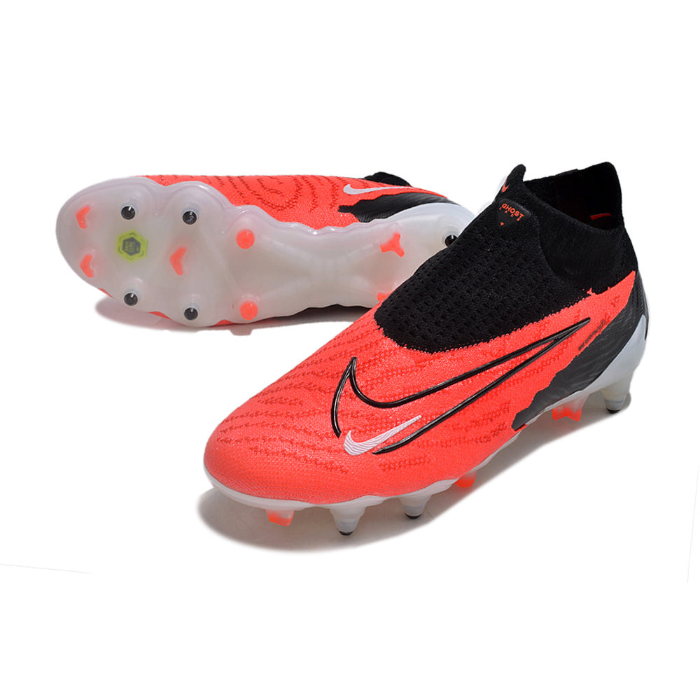 Chuteira Campo Nike Phantom GX DF Elite Ponta de Aluminio Preta e Vermelha 