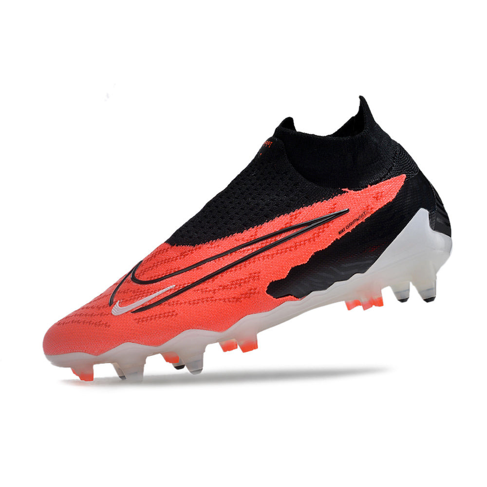 Chuteira Campo Nike Phantom GX DF Elite Ponta de Aluminio Preta e Vermelha 