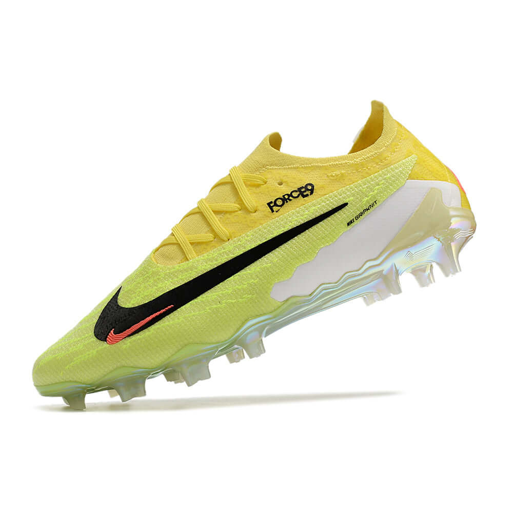 Chuteira Campo Nike Phantom GX Elite FG Amarela e Verde 