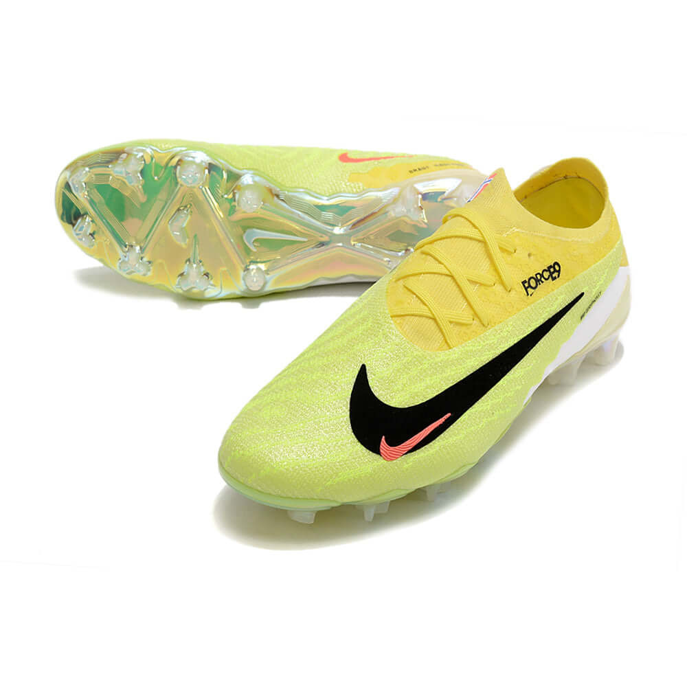 Chuteira Campo Nike Phantom GX Elite FG Amarela e Verde 