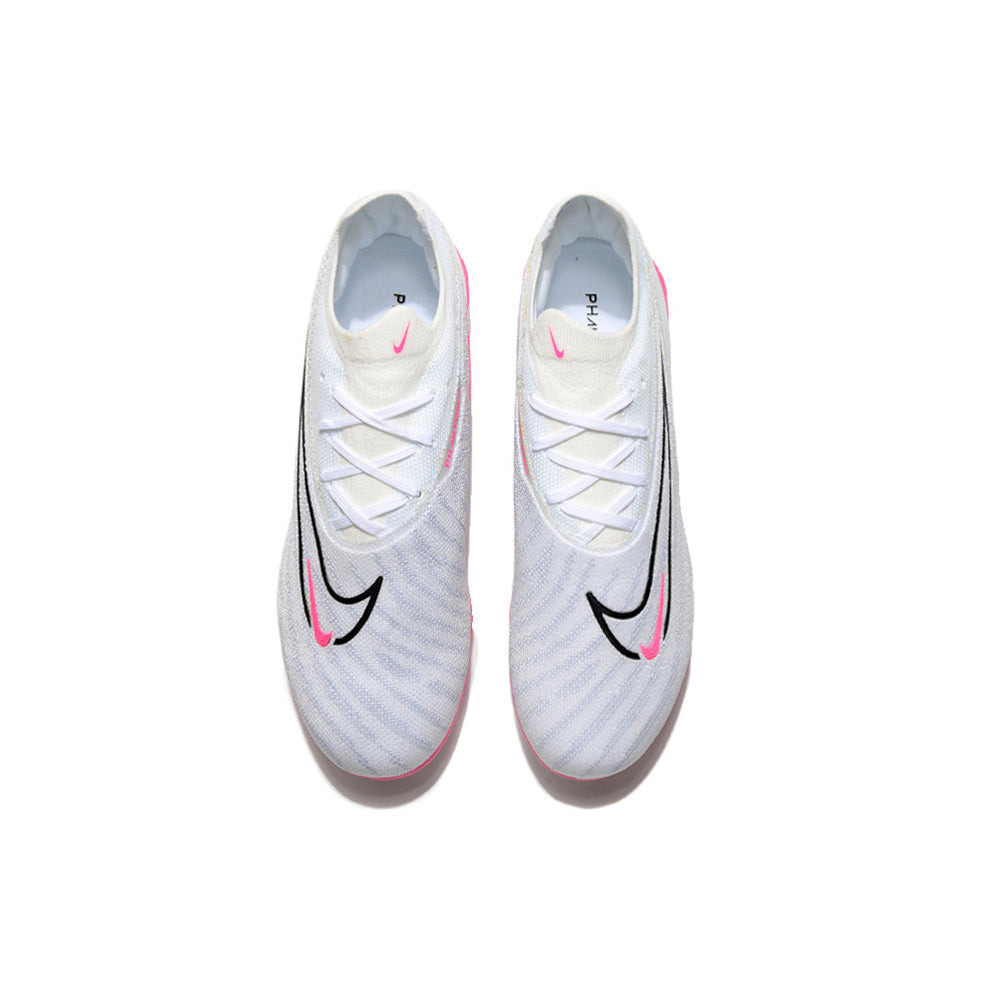 Chuteira Campo Nike Phantom GX Elite FG Branca e Rosa