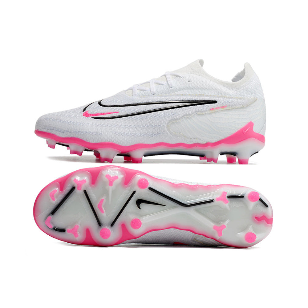 Chuteira Campo Nike Phantom GX Elite FG Branca e Rosa