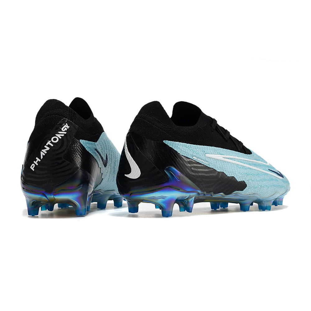 Chuteira Campo Nike Phantom GX Elite FG Preta e Azul